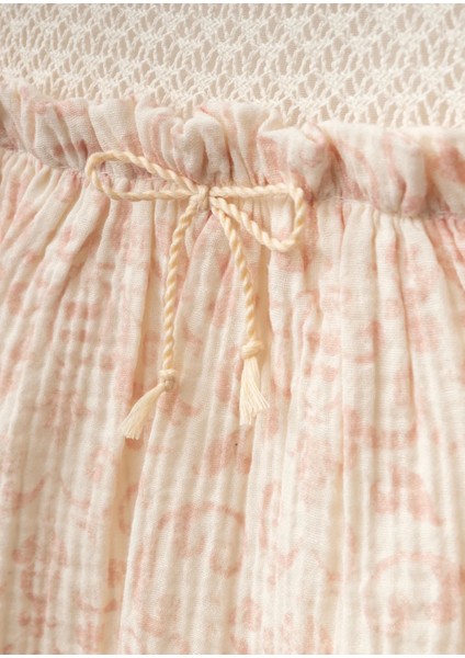 Kız Bebek Etnik Baskılı Müslin Elbise modelleri