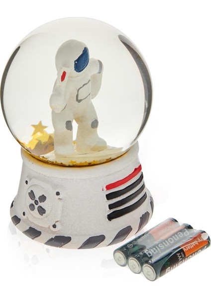 Dekoratif Astronot Kar Küresi -8X8X9,5 cm
