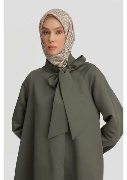 Yakası Fiyonklu Reglan Kollu Kap 25Y7811 Haki fiyatları