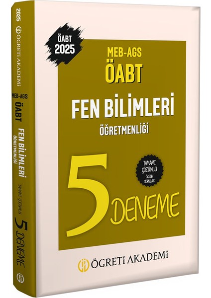 2023 KPSS ÖABT Fen Bilimleri 5 Deneme
