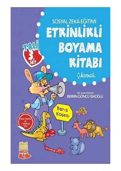 Tali 3.set Etkinlikli Boyama Kitabı (Çıkartmalı)