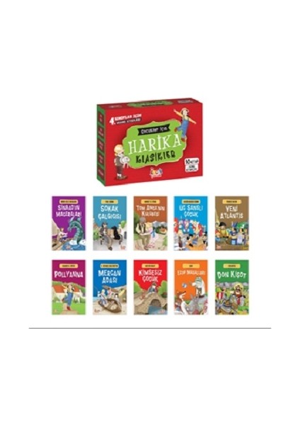 Çocuklar Için Harika Klasikler (10 Kitap+Soru Kitapçığı)