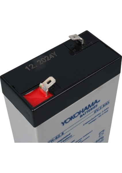 Yokohama Yh-62.8 6 Volt - 2.8 Amper Dik Akü (66 x 33 x 97 Mm) (4767) - BKS9332-8135