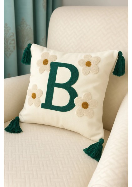 Punch Kırlent Kılıfı Harf Modeli B