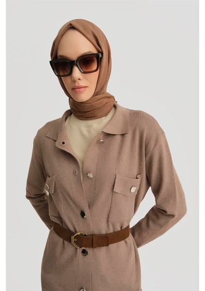 Hırka 24KD4210 Vizon