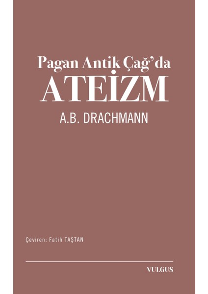 Pagan Antik Çağ’da Ateizm