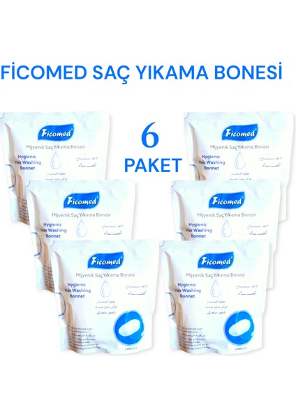 Saç Yıkama Bonesi 6 Paket