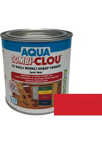 Su Bazlı Vernikler 375MLL17 Nr:01 Kırmızı Su Bazlı Renkli A. Verniği 375ML