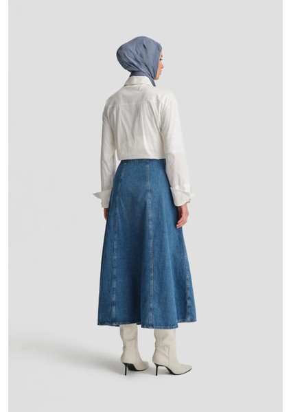 Denim Etek 24Kd3407 İndigo