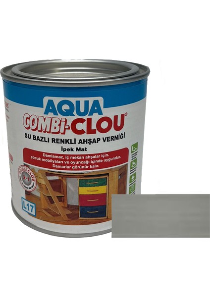 Su Bazlı Vernikler 375MLL17 Nr:24 Taş Gri Su Bazlı Renkli A. Verniği 375ML