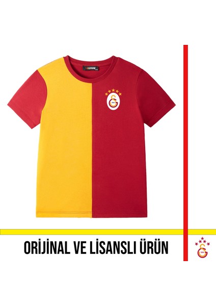 Lisanslı 5 Yıldızlı Sarı Kırmızı Çocuk T-Shirt