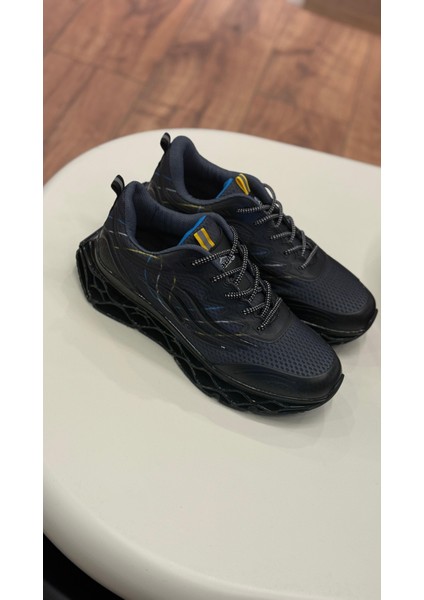 Mc Jamper Siyah Fileli Triko Erkek Ayakkabı Sneakers - Erkek Spor Ayakkabı
