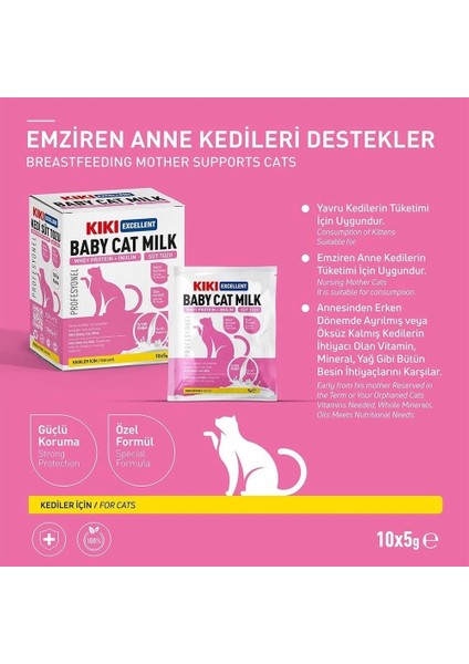 Kiki Excellent Yavru Kediler Için Süt Tozu 5 gr 1 Adet