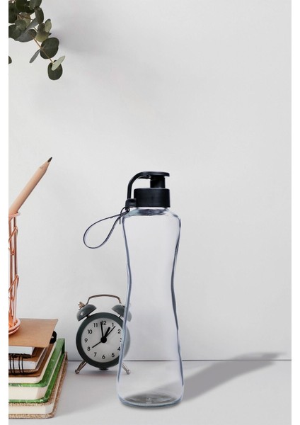 2li Cam Matara Seti 750 ml Cam Su Matarası 550 cc Ölçekli Cam Su Matarası Cam Suluk,waterfresh