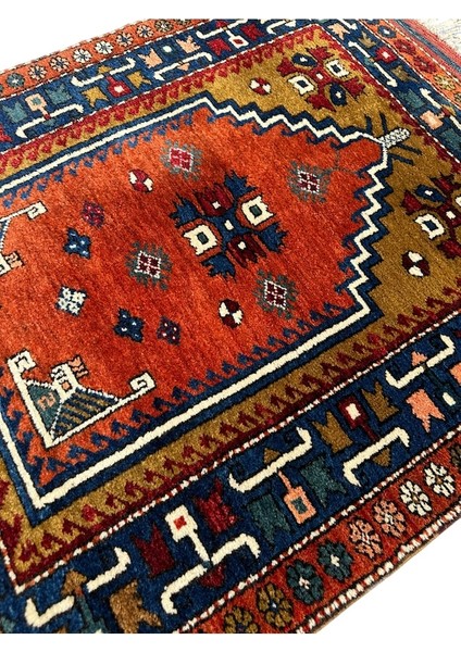 El Dokuma Antika 97X120 Dazkırı Halısı Koleksiyonluk Kök Boya modelleri