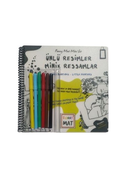 Funny Mat Ünlü Resimler Minik Ressamlar Kalemli Mini Set