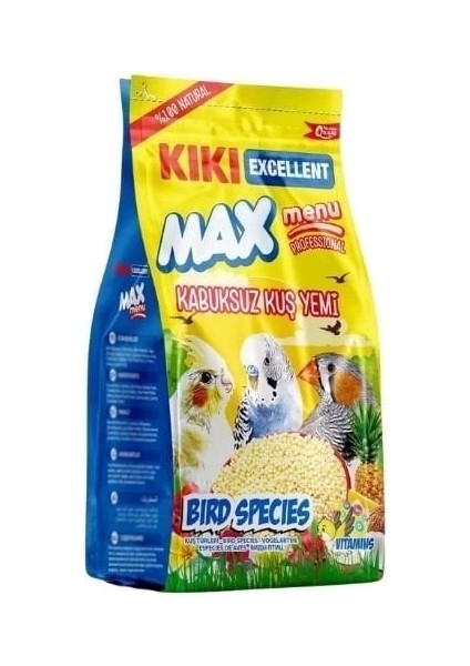 Kiki Excellent Max Menu Kabuksuz Muhabbet Kuşu Yemi 400 gr