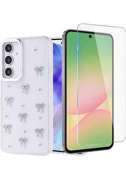 Samsung Galaxy A54 Kılıf Kutup Desenli Fiyonk Kapak + Nano Ekran Koruyucu