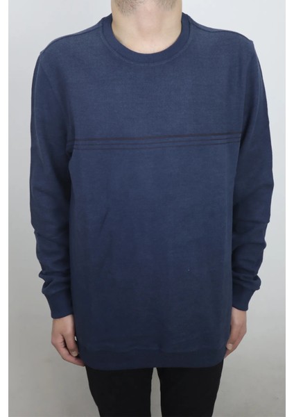 Fistan Store Erkek Desenli Rahat Kalıp Bisiklet Yaka Selanik Kumaşlı Battal Kışlık Kazak