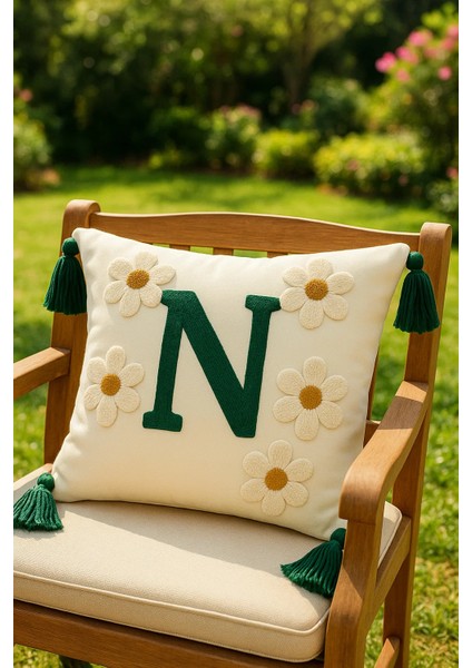 Punch Kırlent Kılıfı Harf Modeli N