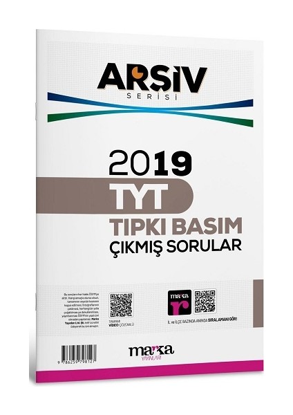 2019 Tyt Arşiv Serisi Tıpkı Basım Çıkmış Sorular Tamamı Video Çözümlü