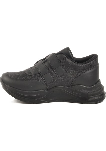 Siyah Simli Cırtlı Kız Çocuk Sneaker 7021086 F fiyatları