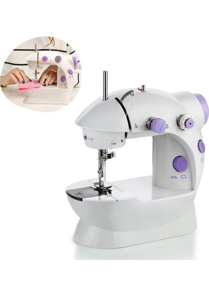 Pratik Taşınabilir Elektrikli Veya Pilli Seyahat Tipi Hız Ayarlı Kademeli Dikiş - BKS4851-7277