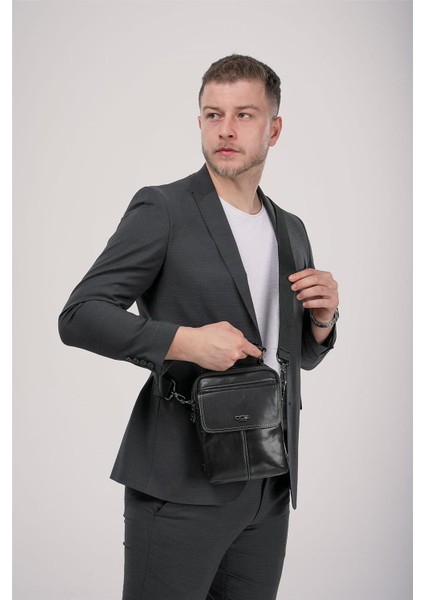 31602 Hakiki Deri Askılı Çanta