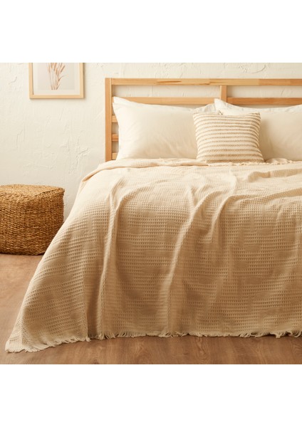 %100 Pamuk Bexley Tek Kişilik Pike Vizon (150X220 Cm)