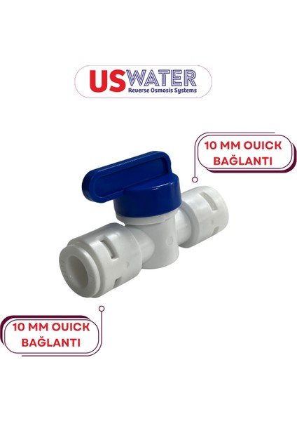 10 mm Quick Bağlantılı Ara Vana