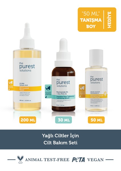 Yağlı Ciltler Için Cilt Bakım Seti