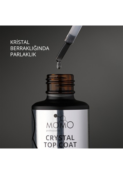 Kalıcı Oje Için Crystal Top Coat, Nano Fırçalı, 18 ml