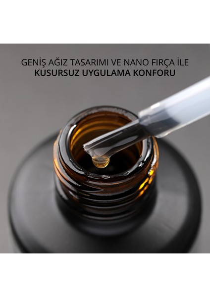 Kalıcı Oje Için Crystal Top Coat, Nano Fırçalı, 18 ml
