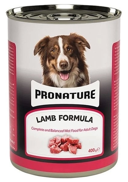 Pronature Kuzu Etli Parça Etli Yetişkin Köpek Konservesi 400 gr