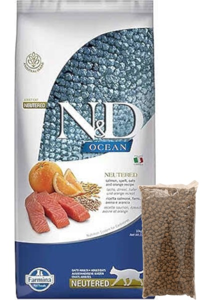 Nd Kısır Somonlu Kedi Maması 1 kg Açık