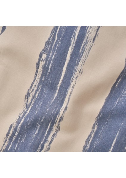 %100 Pamuk Saten Marine King Size Nevresim Seti Mavi-Beyaz (240X220 Cm) fırsatları