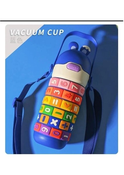 Vagonlıfe Çelik Matara VGN-30031 430 ml Pipetli Boyun Askılı - Mavi modelleri