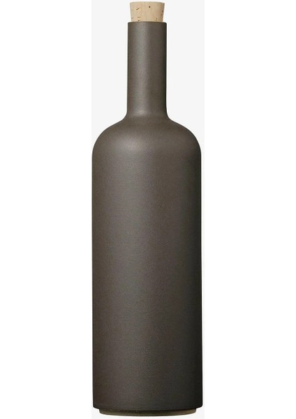 HPB029 Bottle Black Hasami Siyah Seramik Şişe 85×300 mm 1000 ml