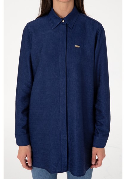 Kadın Lacivert Elbise (Dokuma) 50306411-VR033