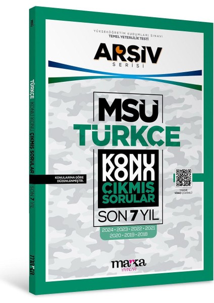 Msü Türkçe Konu Konu Çıkmış Sorular Son 7 Yıl