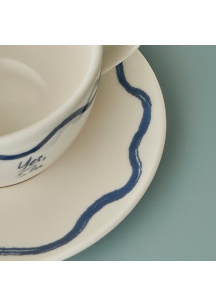 Marine Porselen 2'li Çay Fincanı Seti Mavi (270 Cc) fiyatları