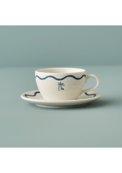 Marine Porselen 2'li Çay Fincanı Seti Mavi (270 Cc) modelleri