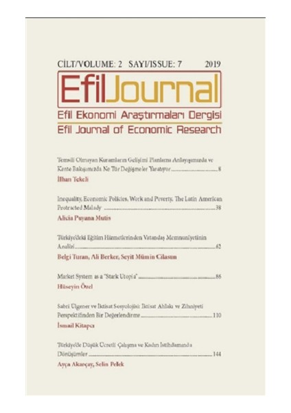 Efil Ekonomi Araştırmaları Dergisi; Cilt: 2sayı 7