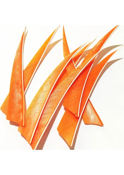 Turuncu Tarzı Inch Right Feather 9coloreld Turkey Feathers Arrow Feather Fletching Ahşapbambucarbon Arrow Okçuluk Için (Yurt Dışından)
