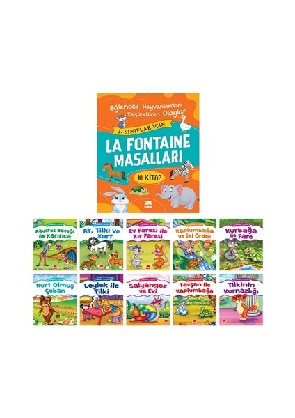 La Fontaine Masalları (10 Kitap)