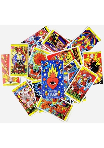 Ateş Tarzı Yeni Yüksek Li Heaven Earth Tarot Kartları Fal Rehberliği Arkadaş Oyunu Için Pdf Rehberi ile Kehanet Güverte Tahta Oyunu Anlatıyor (Yurt Dışından)