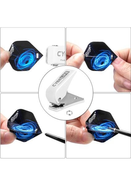 Yumruk Tarzı Cyeelife Dart Uçuşları Puncherpet Uçuşları Punch+Metal Yay O Halkaları,dart Aksesuarları Kiti Dart Aleti (Yurt Dışından)