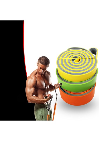 50-75 Lbs Tarzı Çift Renkli Direnç Bantları Pull-Up'lar Için Yardımlı Bant Döngüsü Germe Egzersizi Unisex Kauçuk Fitness Salonu Egzersizi (Yurt Dışından)