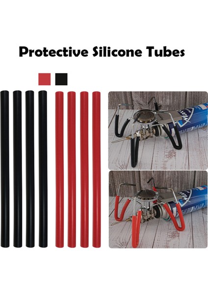 Kırmızı Stil Ampıngmoon Koruyucu Silikon Tüpler Isıya Dayanıklı Kamp Sobası Braketi Kapağı Kamp Sobası Aksesuarları (Yurt Dışından) indirimleri