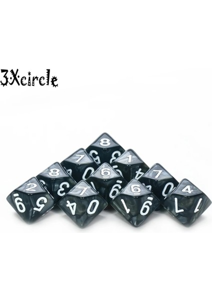 Renk 1 Tarzı Renkli D10 Zar Çokyüzlü Oyun Zarları, Masa Tahtası Rol Oynama Oyunu ve (Yurt Dışından) fırsatları